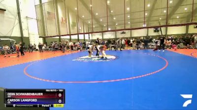 190 lbs Champ. Round 1 - Odin Schwabenbauer, WA vs Carson Langford, OR