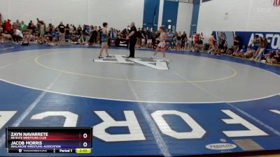 57 lbs Cons. Round 3 - Zayn Navarrete, NB Elite Wrestling Club vs Jacob Morris, Avalanche Wrestling Association