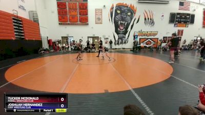 92-97 lbs Round 3 - Tucker McDonald, Powell Wrestling Club vs Joshuah Hernandez, Cody Wrestling Club