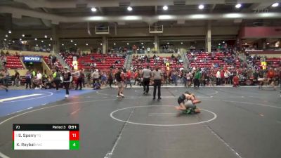 79 lbs Champ. Round 2 - Tristan Perkins, Smithville Youth Wrestling vs Hayden Wilson, Open Mats Wrestling Club