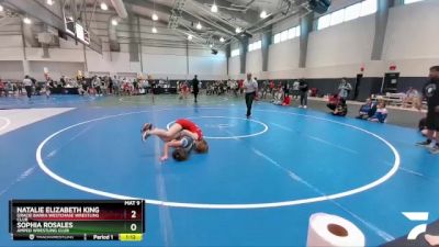 110 lbs 1st Place Match - Natalie Elizabeth King, Gracie Barra Westchase Wrestling Club vs Sophia Rosales, Amped Wrestling Club