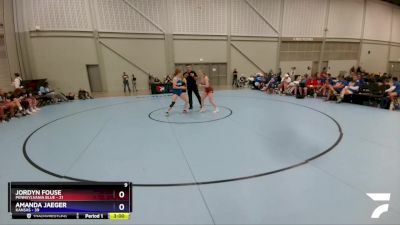 132 lbs Round 3 (8 Team) - Jordyn Fouse, Pennsylvania Blue vs Amanda Jaeger, Kansas