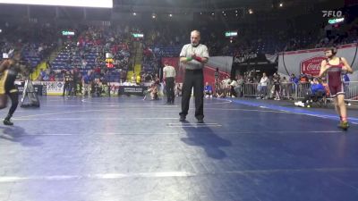 75 lbs Round Of 16 - Ryder Ascherl, Bishop McCort vs Dekota Towler, North Hills