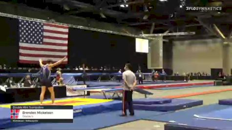 Brenden Mickelsen - Double Mini Trampoline, DeVeau's - 2021 USA Gymnastics Championships