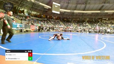 85 lbs Consi Of 8 #2 - William Alex, Camdenton Wrestling Club vs Noah Shuemake, Pirate Wrestling Club