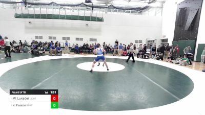 157 lbs Round Of 16 - Will Luxeder, Jonathan Law vs Kip Faison, Brookfield/Shepaug