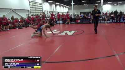 130 lbs Semis & 1st Wrestleback (8 Team) - Jackson Stewart, Oklahoma Red vs Easton Eilers, Washington