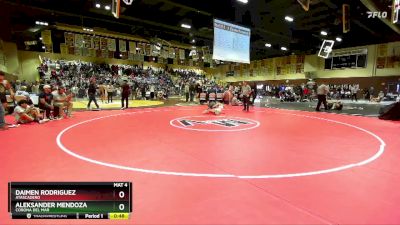 132 lbs Cons. Round 3 - Daimen Rodriguez, Atascadero vs Aleksander Mendoza, Corona Del Mar