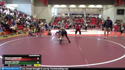 100 lbs Quarterfinal - Micah Sandford, Elevate Wrestling Club vs Bayani Galvez, Assassins Wrestling