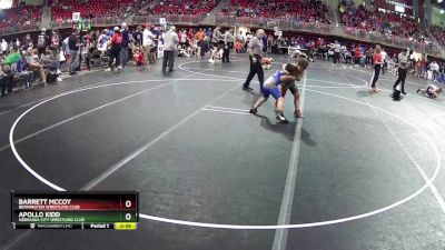 95 lbs Cons. Round 1 - Barrett McCoy, Bennington Wrestling Club vs Apollo Kidd, Nebraska City Wrestling Club