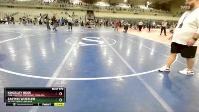 100 lbs Cons. Round 5 - Easton Wheeler, Victory Wrestling-AAA vs Kingsley Ross, Carl Junction Take Down Club-AAA