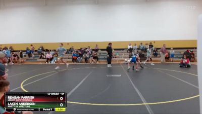 64 lbs Round 4 - Reagan Parrish, Legacy Elite Wrestling vs Laken Anderson, Ninety Six Wrestling