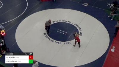 82 lbs Round Of 32 - Leonidas Murillo, Cumberland Valley vs Macoya Johnson, Kiski