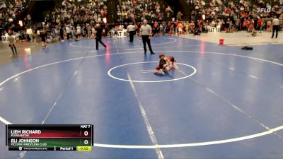 67 lbs Quarterfinal - Eli Johnson, McCook Wrestling Club vs Liem Richard, Pleasanton