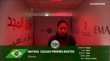 Mayssa Caldas Pereira Bastos vs Thamires Aquino Abu Dhabi World Professional Jiu-Jitsu Championship