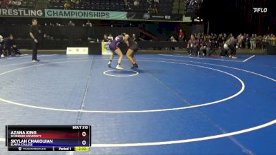 155 lbs Cons. Round 3 - Skylah Chakouian, Elmira College vs Azana King, Schreiner University