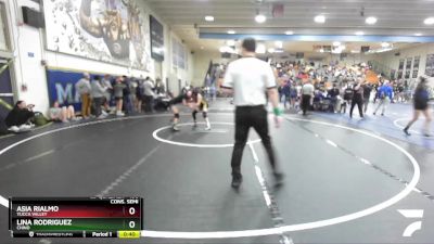 100 lbs Cons. Semi - Lina Rodriguez, Chino vs Asia Rialmo, Yucca Valley