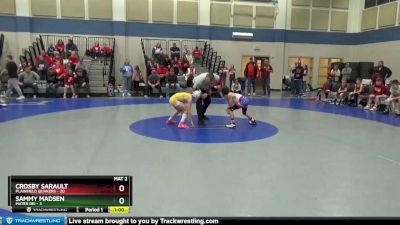 68 lbs Round 1 (4 Team) - Sammy Madsen, Mater Dei vs Crosby Sarault, Plainfield Quakers