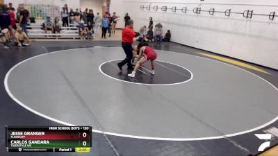 120 lbs Quarterfinal - Carlos Gandara, TigerStyle WC vs Jesse Granger, Flagstaff