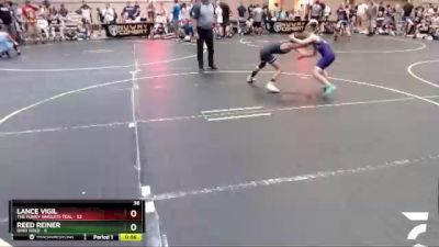 75 lbs Quarterfinals (8 Team) - Reed Reiner, Ohio Gold vs Lance Vigil, The Funky Singlets Teal