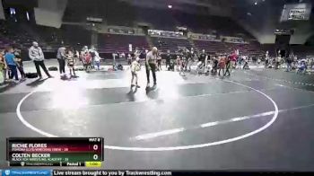 53 lbs Round 4 (10 Team) - Colten Becker, Black Fox Wrestling Academy vs Richie Flores, Pomona Elite/Wrecking Crew