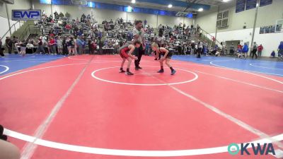 64-67 lbs Quarterfinal - Bo Ely, Warner Eagles Youth Wrestling vs Finn Millison, Verdigris Youth Wrestling