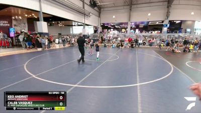 58 lbs Semifinal - Keo Andrist, ReZults Wrestling vs Caleb Vasquez, El Paso Enforcers Wrestling Club