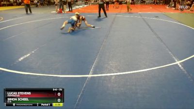 75 lbs Semifinal - Lucas Stevens, Farmington vs Simon Scheel, K-M