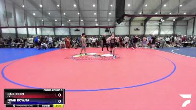 132 lbs Champ. Round 3 - Cash Port, CA vs Noah Koyama, WA