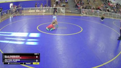 73 lbs Round 2 - Ella Marquess, Mat Sense Wrestling Club vs Peyton Schiess, Warriors Of Christ