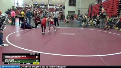 80 lbs Cons. Round 3 - Dallas Wondercheck, Panther Wrestling Club vs Sam Noto, Elevate Wrestling Club