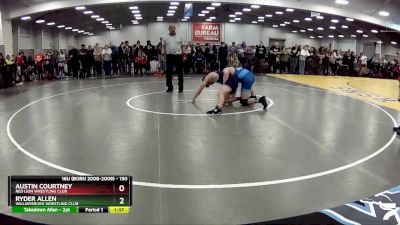 150 lbs Champ. Round 1 - Austin Courtney, Red Lion Wrestling Club vs Ryder Allen, Williamsburg Wrestling Club