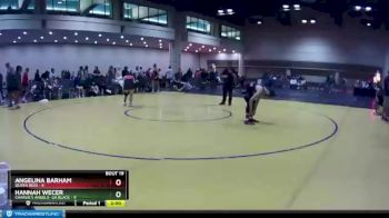 120 lbs Semis & Wb (16 Team) - Angelina Barham, Queen Bees vs Hannah Wecer, Charlie`s Angels- GA Black