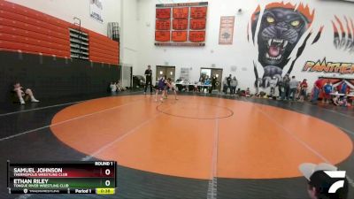 98 lbs Round 1 - Samuel Johnson, Thermopolis Wrestling Club vs Ethan Riley, Tongue River Wrestling Club