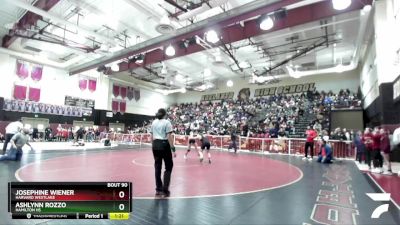 130 lbs Champ. Round 1 - Ashlynn Rozzo, Hamilton HS vs Josephine Wiener, Harvard Westlake