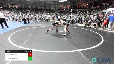 85 lbs Semifinal - Beckhem Fields, Cowboy Wrestling Club vs Camden Whitnah, Harrah Little League Wrestling