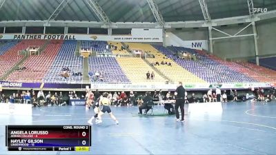 136 lbs 2nd Wrestleback (16 Team) - Angela LoRusso, Adrian College vs Hayley Gilson, Lindenwood