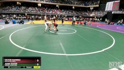 5A 113 lbs Quarterfinal - Aiden Baker, Mission Sharyland vs Victor Ramirez, Dallas Hillcrest