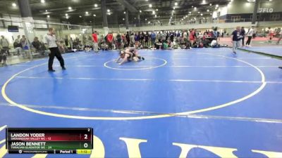 150 lbs Round 1 (4 Team) - Jason Bennett, THRACIAN GLADIATOR WC vs Landon Yoder, SHENANDOAH VALLEY WC