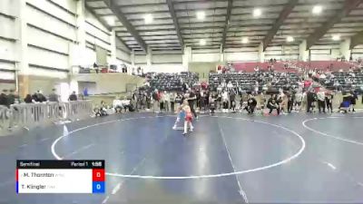 56 lbs Semifinal - Mac Thornton, Wasatch Wrestling Club vs Trig Klingler, Sanderson Wrestling Academy