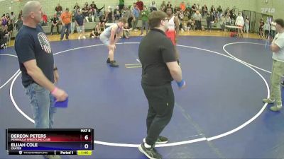 215 lbs Semifinal - Dereon Peters, Peninsula Wrestling Club vs Elijah Cole, Crater