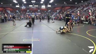 95 lbs Quarterfinal - Aedyn Pasco, Yale Jr Bulldogs vs Owen Leyendecker, Michigan Grappler RTC