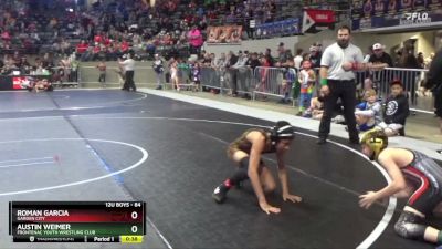 84 lbs Cons. Round 3 - Austin Weimer, Frontenac Youth Wrestling Club vs Roman Garcia, Garden City