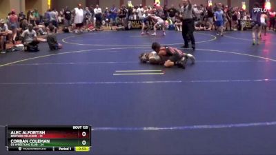 67 lbs Round 2 - Alec Alfortish, Brother Melchior vs Corban Coleman, D3 Wrestling Club