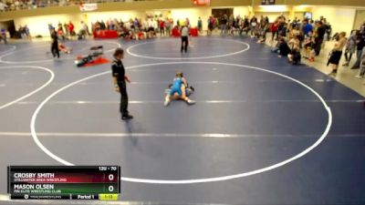 70 lbs Cons. Round 2 - Mason Olsen, MN Elite Wrestling Club vs Crosby Smith, Stillwater Area Wrestling