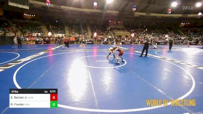 67 lbs Quarterfinal - Steven Becker Jr, Legacy Dragons vs Bruce Fowler, Elite Wrestling Academy