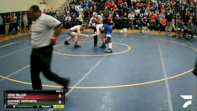 150 lbs Quarterfinal - Josh Biller, Ash. Edgewood vs Dominic Hoffarth, Louisville