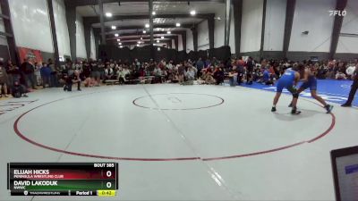 135 lbs Semifinal - Elijah Hicks, Peninsula Wrestling Club vs David Lakoduk, NWWC