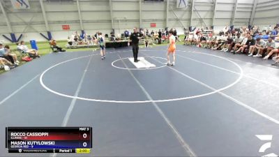 106 lbs Round 1 (16 Team) - Rocco Cassioppi, Illinois vs Mason Kutylowski, Georgia RED