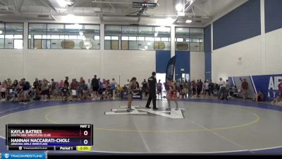 50 lbs Round 5 - Kayla Batres, South Side Wrestling Club vs Hannah Naccarati-Cholo, Arizona Girls Wrestling